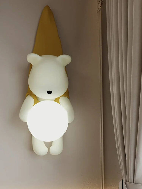 Hanging Bear Wall Hanging Light for Kids Room-Kids Room Nursery Lighting