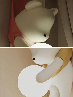 Hanging Bear Wall Hanging Light for Kids Room-Kids Room Nursery Lighting