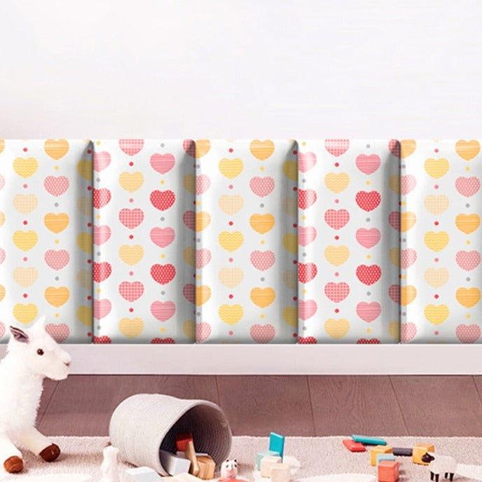 Hearts of Love Kids Wall Padded Safety Cushions-Anti Collision Padded Wall Stickers