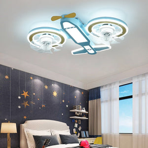 Helicopter Plane Chandelier Light - Unique Aviation Design-Kids Room Nursery Lighting
