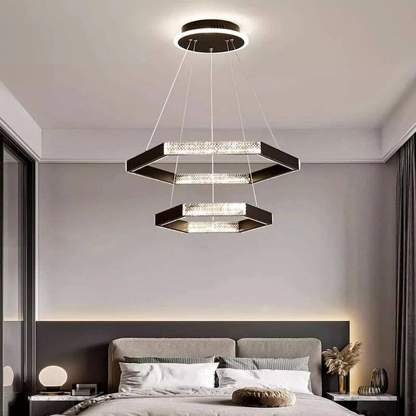 Hexa Chamber Living Room Chandelier-Ceiling Chandelier