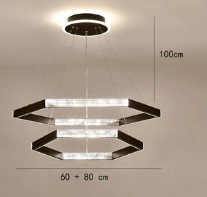 Hexa Chamber Living Room Chandelier-Ceiling Chandelier