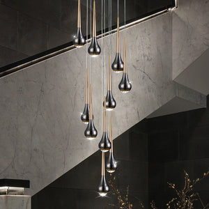 Hollow High Chandelier Light-Staircase Chandelier
