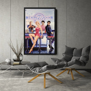 Hollywood Diner: Marilyn And Elvis Poster-Wall Posters