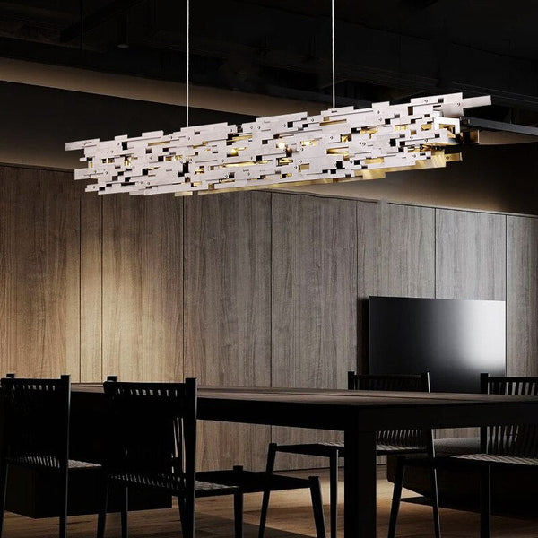 Honeycomb Chandelier - Elegant Lighting Fixture-Kitchen Island