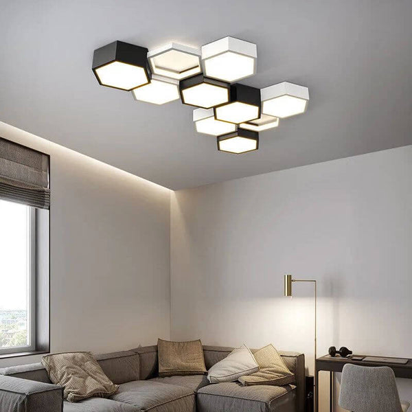 Honeycomb LED Ceiling Chandelier-Ceiling Chandelier