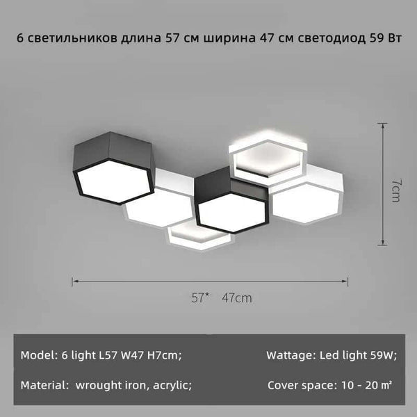 Honeycomb LED Ceiling Chandelier-Ceiling Chandelier