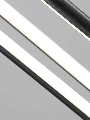 Hooked Bars Linear Staircase Chandelier Lighting-Staircase Chandelier