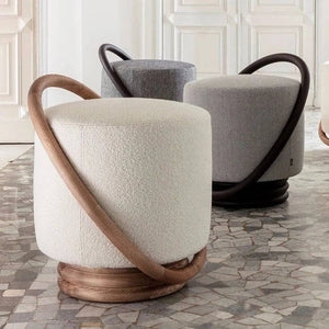 Hoop Dark Ash Stool - Style Hoop Stool-Foot Stools