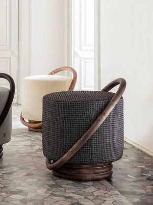 Hoop Dark Ash Stool - Style Hoop Stool-Foot Stools