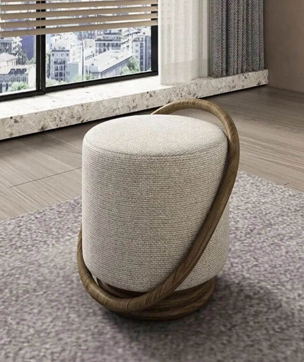 Hoop Dark Ash Stool - Style Hoop Stool-Foot Stools