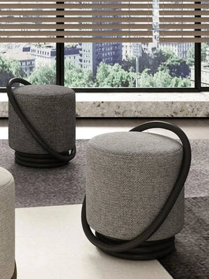 Hoop Dark Ash Stool - Style Hoop Stool-Foot Stools