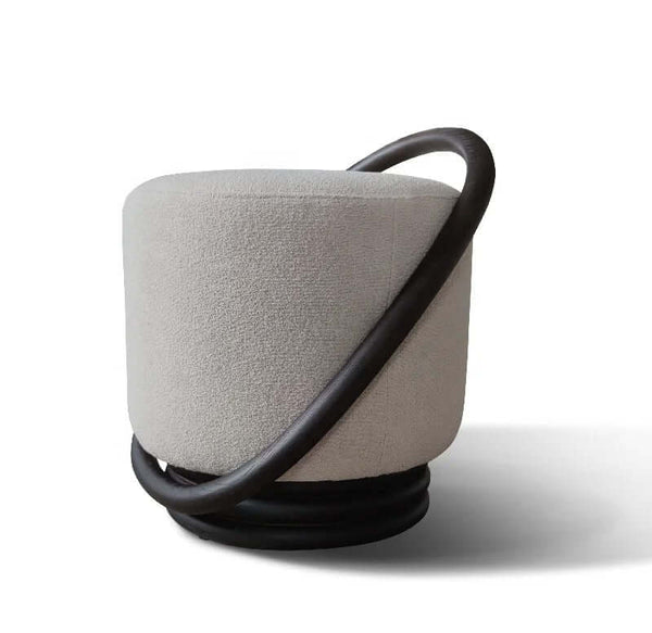 Hoop Dark Ash Stool - Style Hoop Stool-Foot Stools