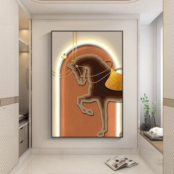 Horse LED Wall Hanging Lamp - Designer Wall Decor-LED Wall Art