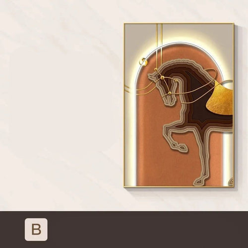 Horse LED Wall Hanging Lamp - Designer Wall Decor-LED Wall Art