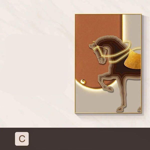 Horse LED Wall Hanging Lamp - Designer Wall Decor-LED Wall Art