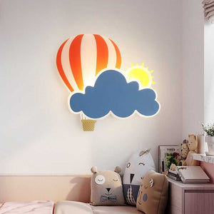 Hot Air Balloon Cloud Wall Light | Kids Room Hot Air Balloon Cloud Wall Light-Kids Room Nursery Lighting