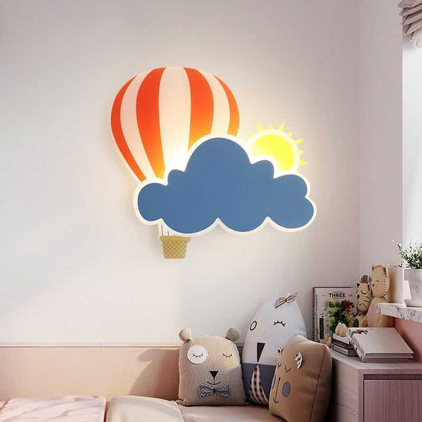 Hot Air Balloon Cloud Wall Light | Kids Room Hot Air Balloon Cloud Wall Light-Kids Room Nursery Lighting