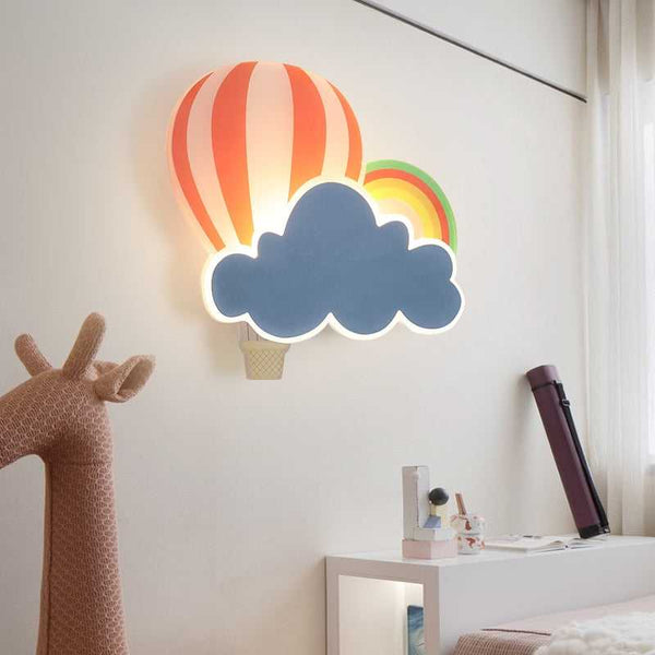 Hot Air Balloon Cloud Wall Light | Kids Room Hot Air Balloon Cloud Wall Light-Kids Room Nursery Lighting