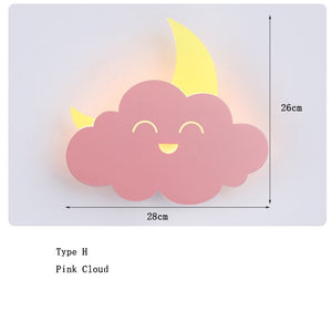 Hot Air Balloon Cloud Wall Light | Kids Room Hot Air Balloon Cloud Wall Light-Kids Room Nursery Lighting