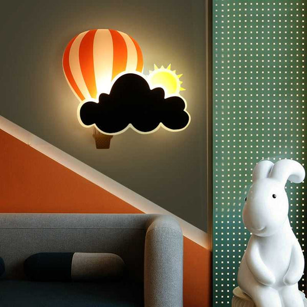 Hot Air Balloon Cloud Wall Light | Kids Room Hot Air Balloon Cloud Wall Light-Kids Room Nursery Lighting