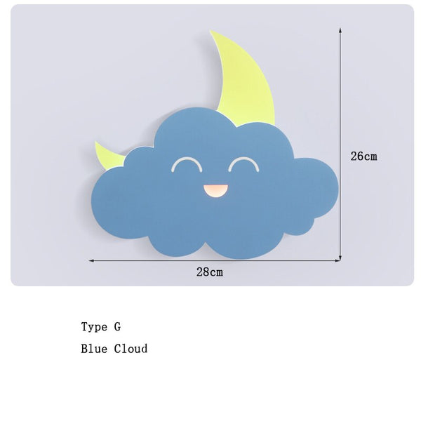 Hot Air Balloon Cloud Wall Light | Kids Room Hot Air Balloon Cloud Wall Light-Kids Room Nursery Lighting
