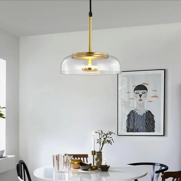 Illuminate Your Space with LED Glass Bowl Pendant-Pendant Lights