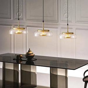 Illuminate Your Space with LED Glass Bowl Pendant-Pendant Lights