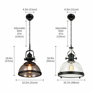 Illuminate Your Space with Vintage Charm – Iron LED Pendant Lights-Pendant Lights