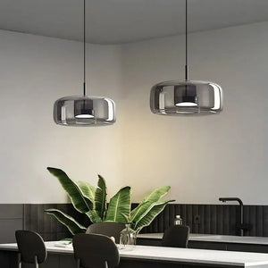 Illuminate Your Space with the Glass LED Pendant Light-Pendant Lights