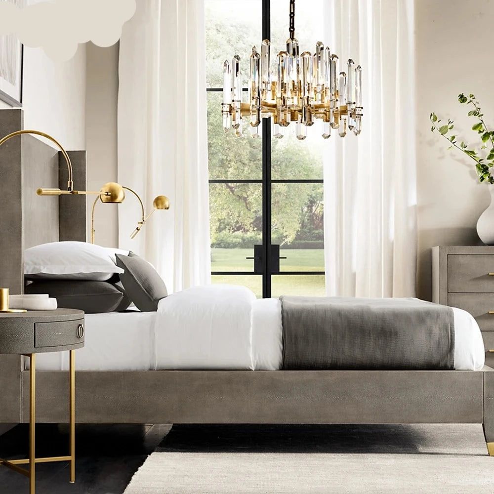 Illuminate Your Space with the K9 Crystal Brass Metal Chrome Black Chandelier-Ceiling Chandelier