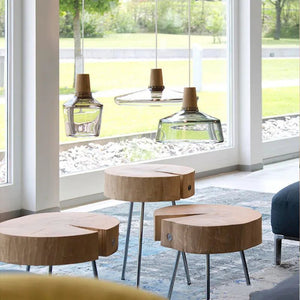 Illuminate with Elegance: Smoked Glass LED Pendant Lamp-Pendant Lights