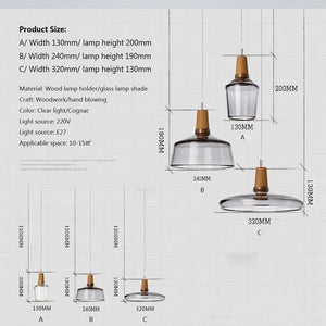 Illuminate with Elegance: Smoked Glass LED Pendant Lamp-Pendant Lights