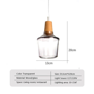 Illuminate with Elegance: Smoked Glass LED Pendant Lamp-Pendant Lights