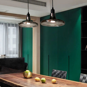 Illuminate with Style: Luminaire Glass Black Glared Pendant Light-Pendant Lights