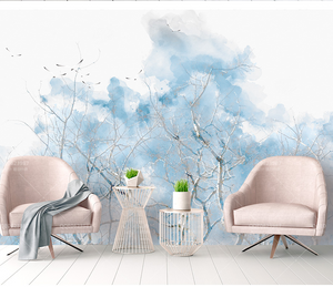 In the blue Tree Wallpaper Murals-Trees Wallpaper