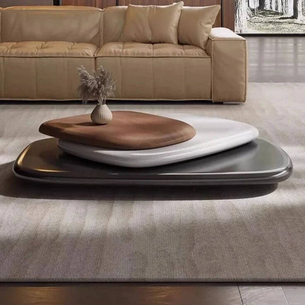 Italian Design Pebbles Rotating Coffee Table-Coffee Tables