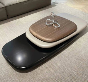 Italian Design Pebbles Rotating Coffee Table-Coffee Tables