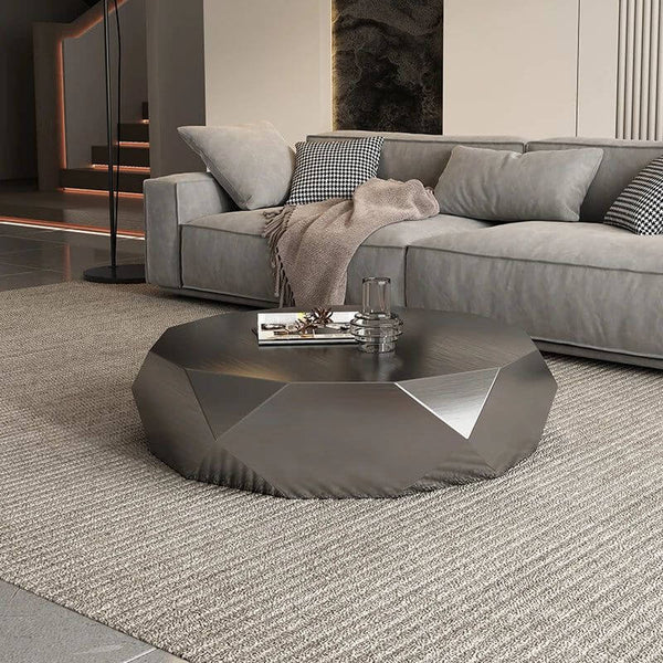 Italian Designer Auxiliar Metal Coffee Table-Coffee Table