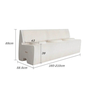 Italian Designer Bendable Sofa Bench for Living Room-Bench
