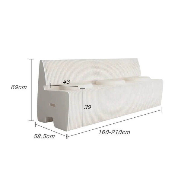 Italian Designer Bendable Sofa Bench for Living Room-Bench