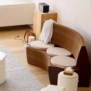 Italian Designer Bendable Sofa Bench for Living Room-Bench