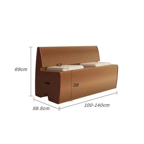 Italian Designer Bendable Sofa Bench for Living Room-Bench