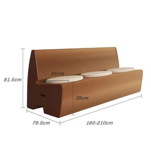 Italian Designer Bendable Sofa Bench for Living Room-Bench