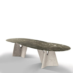 Italian Designer Marble Skeleton Dining Table-Dining Tables