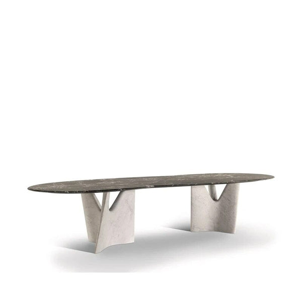 Italian Designer Marble Skeleton Dining Table-Dining Tables