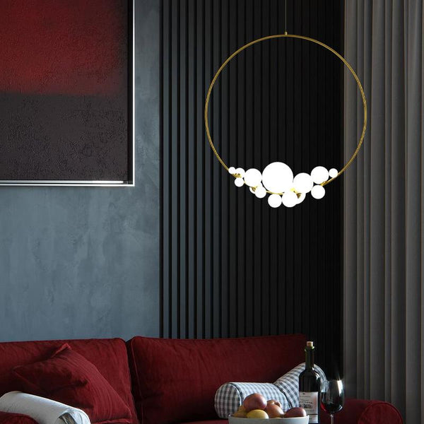 Italian Designer Ring Lighting - Exquisite Elegant Design-Ceiling Chandelier