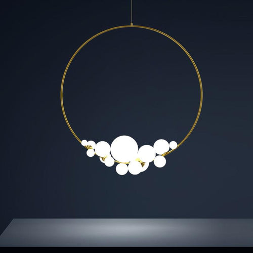 Italian Designer Ring Lighting - Exquisite Elegant Design-Ceiling Chandelier