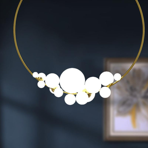 Italian Designer Ring Lighting - Exquisite Elegant Design-Ceiling Chandelier