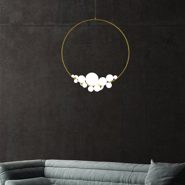 Italian Designer Ring Lighting - Exquisite Elegant Design-Ceiling Chandelier